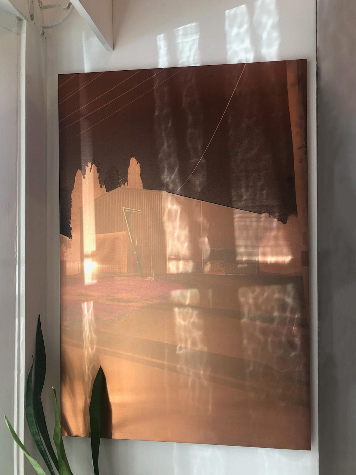 <p><i>Camér</i>, 2018, UV Pigment Print on Copper Plate, 900mm x 600mm, Private Collection, Paddington 2019.</p>